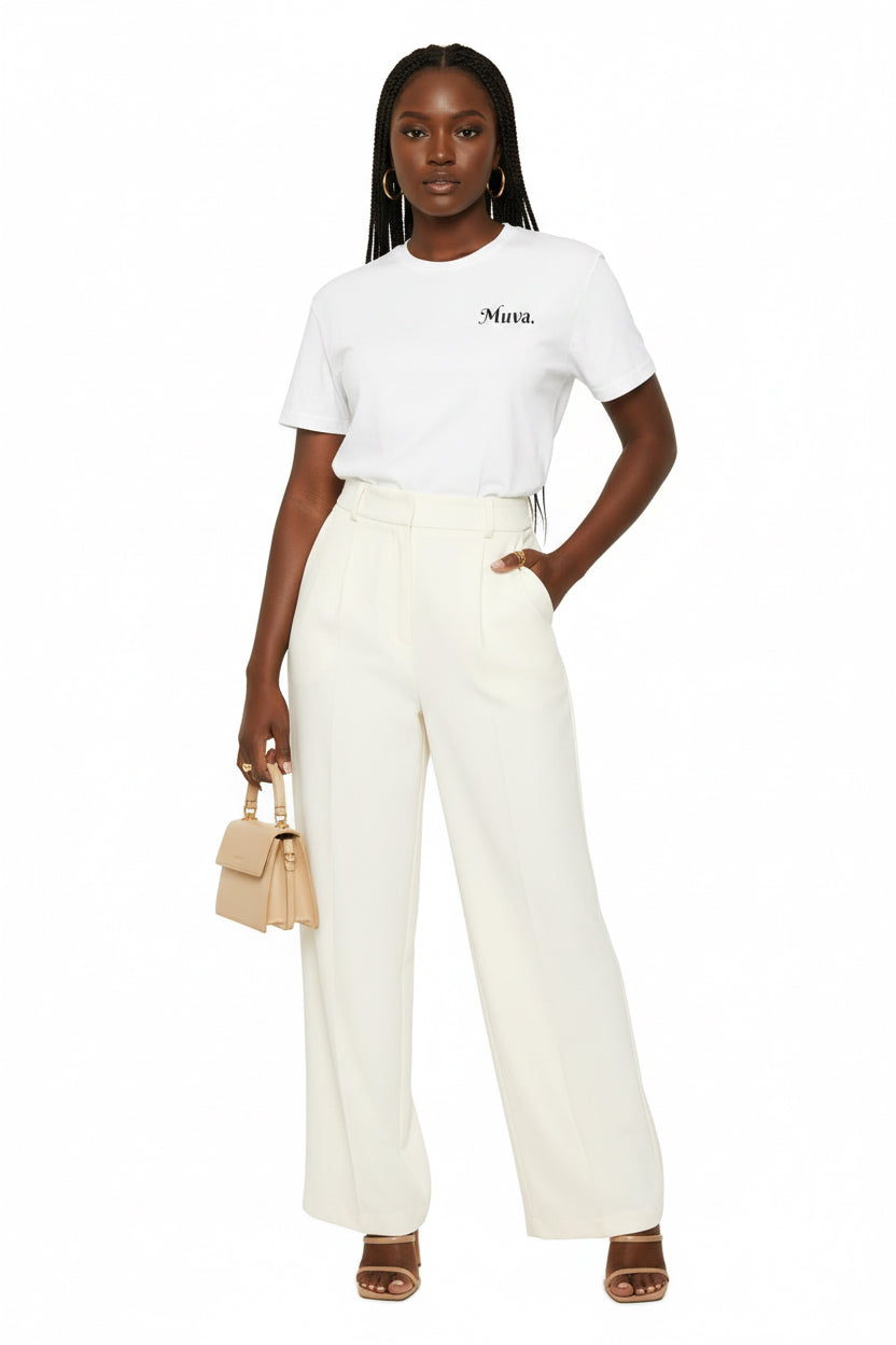 Muva Chest Script T-Shirt — Minimalist Mom/Queen Graphic Tee