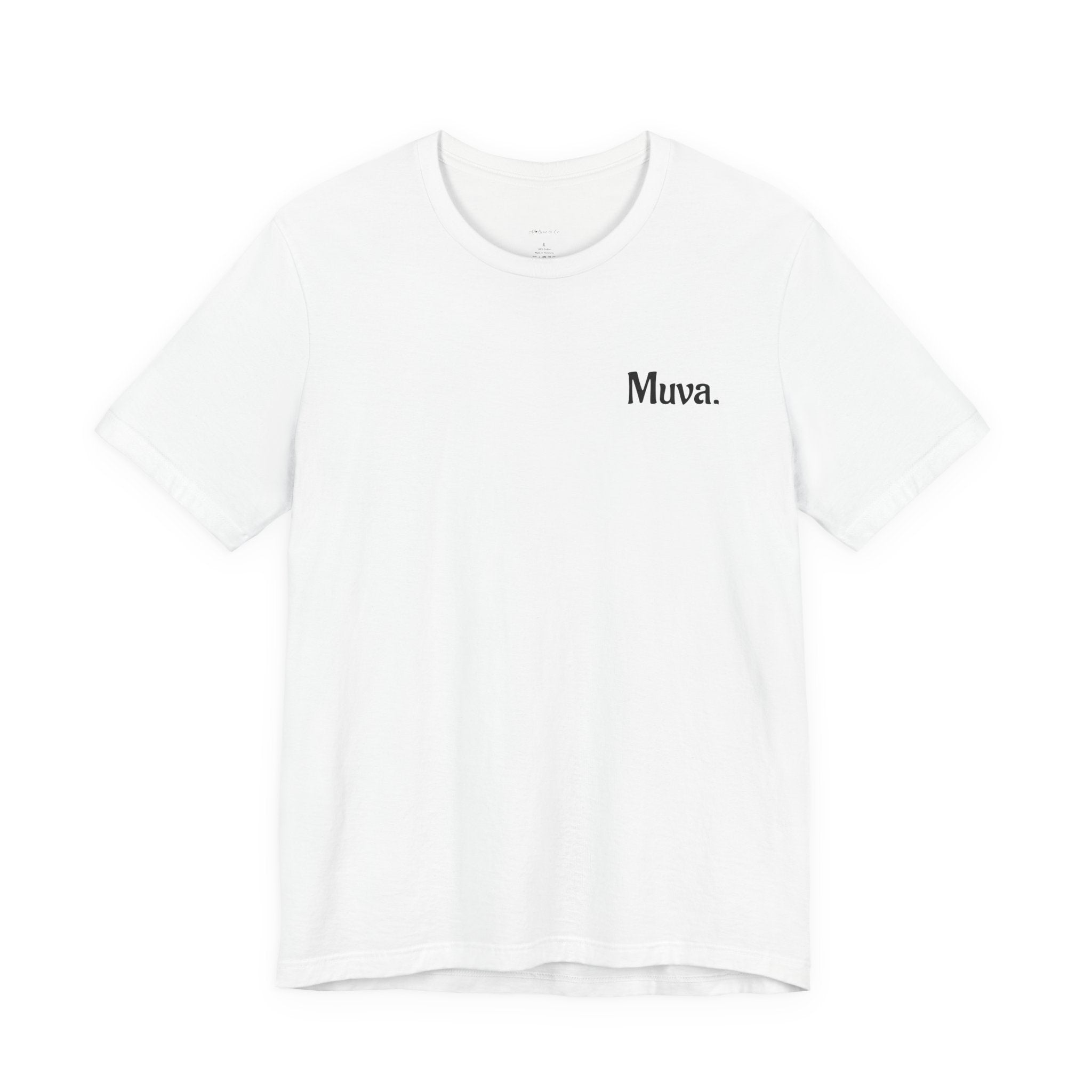 Muva Minimalist Tee — 'Muva.' Chest Print