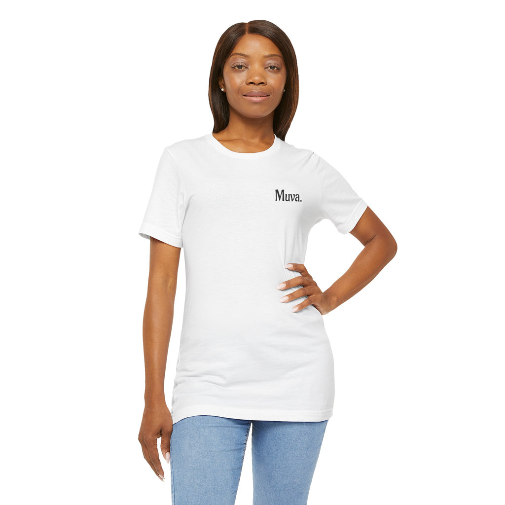 Muva Minimalist Tee — 'Muva.' Chest Print