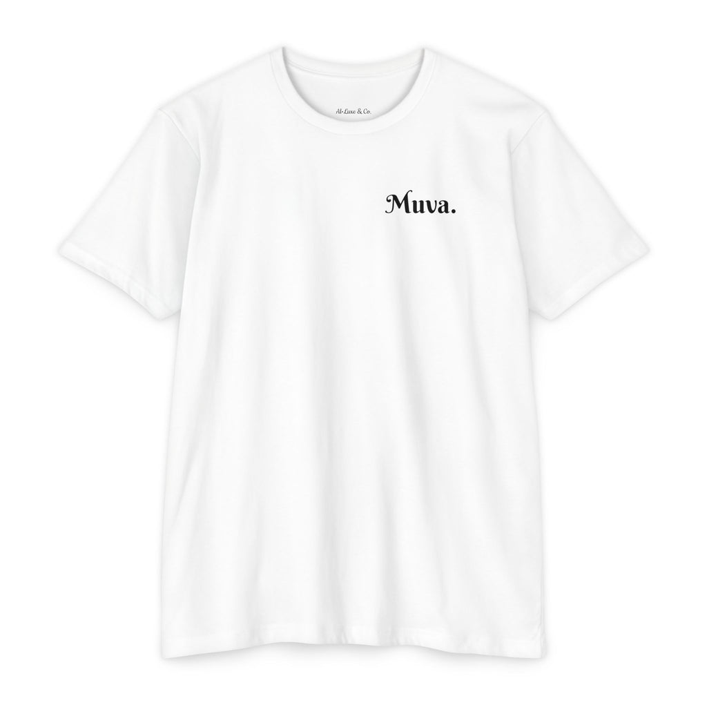 Muva Chest Script T-Shirt — Minimalist Mom/Queen Graphic Tee