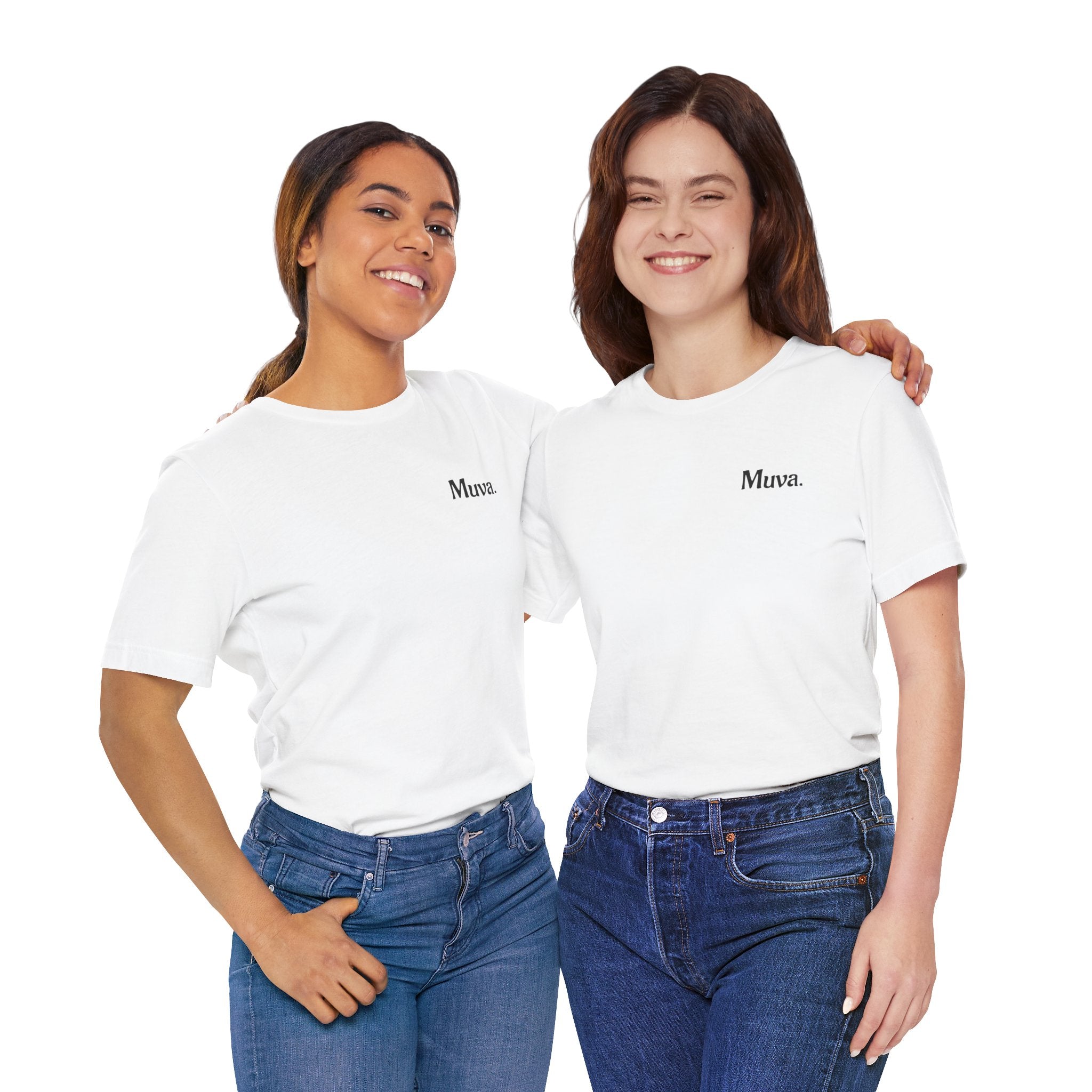 Muva Minimalist Tee — 'Muva.' Chest Print