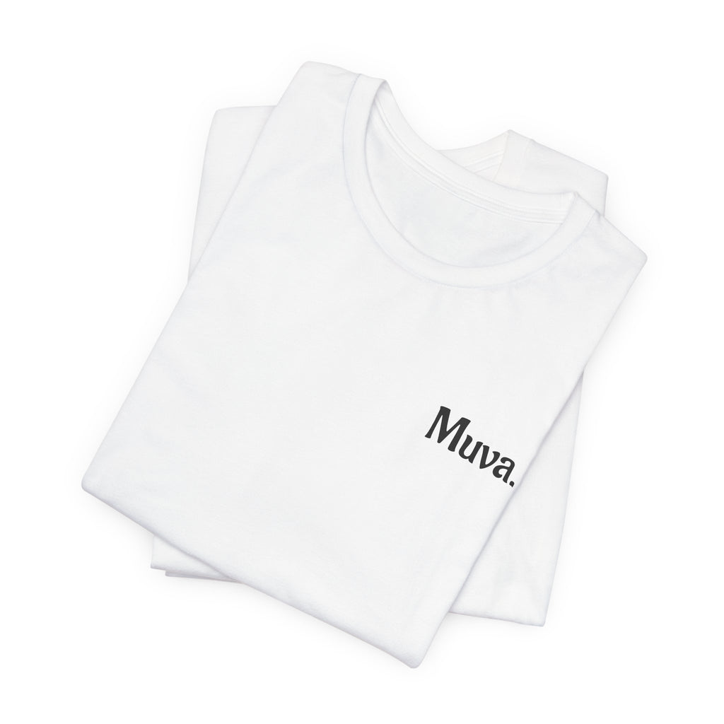 Muva Minimalist Tee — 'Muva.' Chest Print