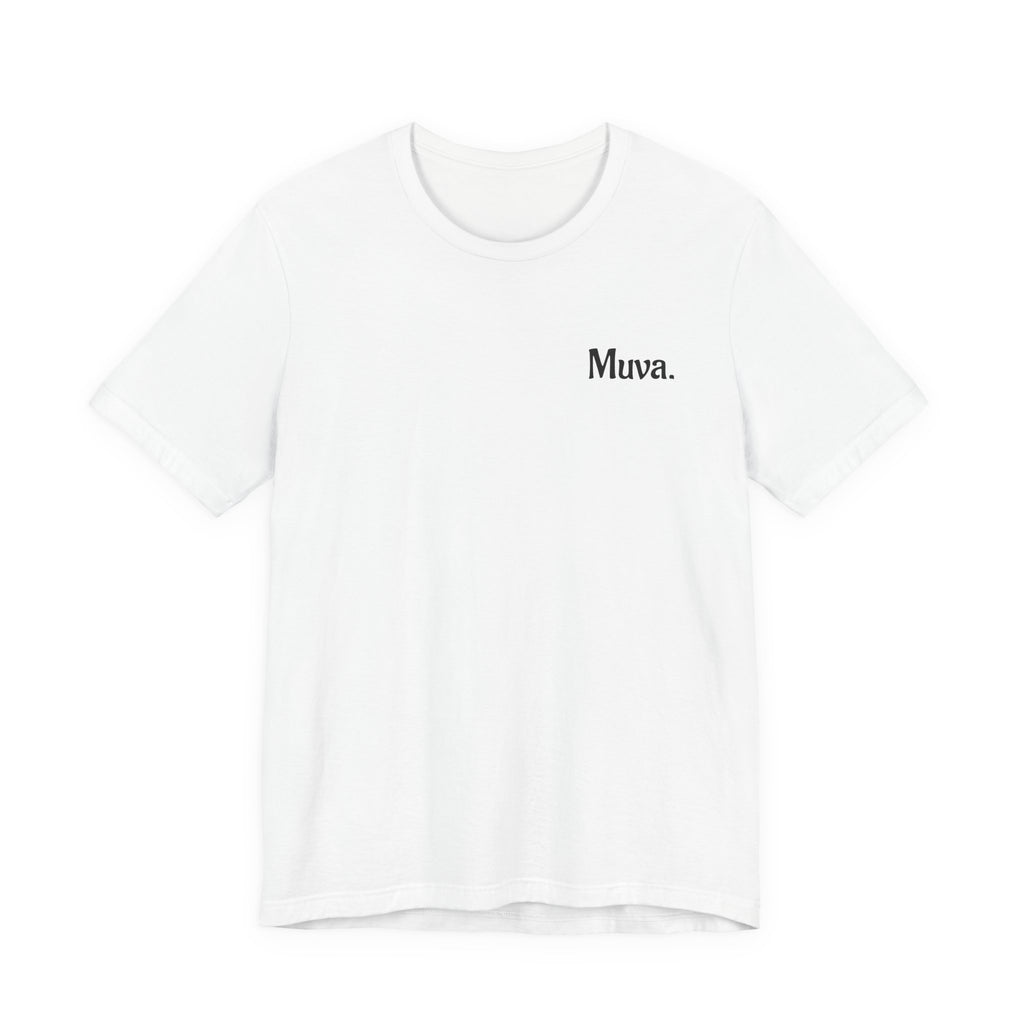 Muva Minimalist Tee — 'Muva.' Chest Print