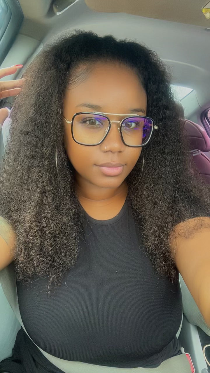 Raw Cambodian Curly Half Wig