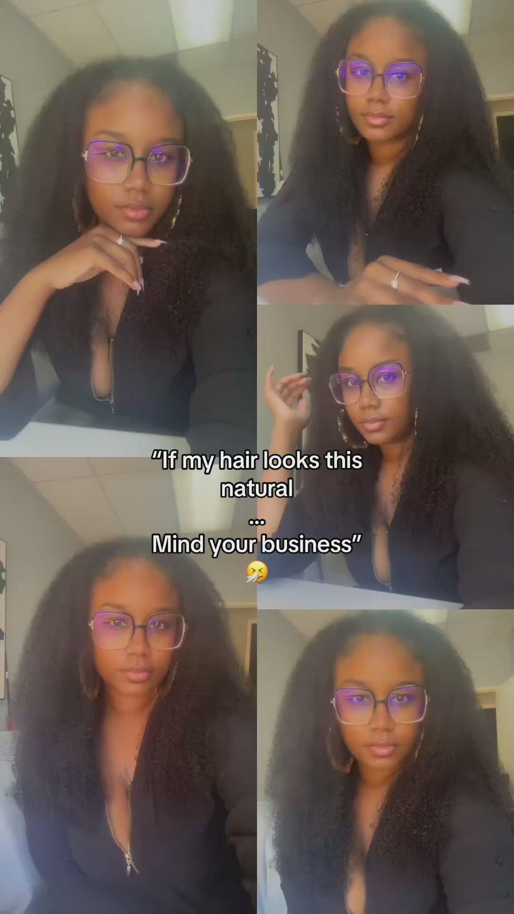 Raw Cambodian Curly Half Wig